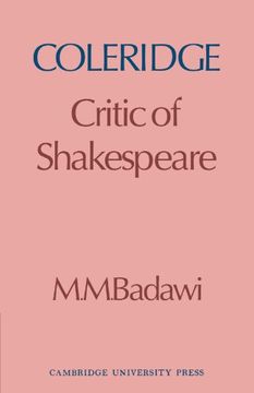 portada Coleridge: Critic of Shakespeare 
