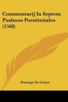 portada Commentarij In Septem Psalmos Poenitetiales (1568) (in Latin)