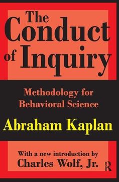 portada The Conduct of Inquiry: Methodology for Behavioural Science (in English)