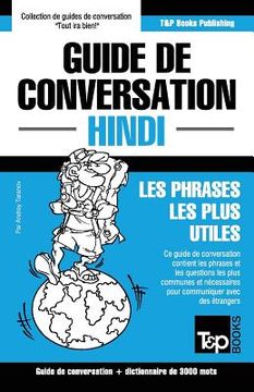 portada Guide de conversation Français-Hindi et vocabulaire thématique de 3000 mots (en Francés)