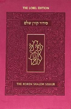 portada Koren Shalem Siddur with Tabs, Compact, Pink