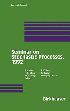 portada Seminar on Stochastic Processes, 1992 (Progress in Probability) 