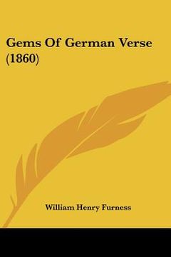 portada gems of german verse (1860) (en Inglés)