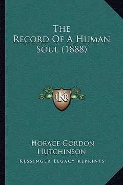 portada the record of a human soul (1888)