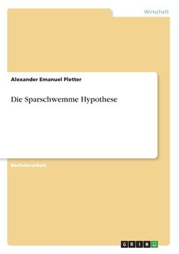 portada Die Sparschwemme Hypothese (en Alemán)