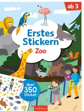 portada Erstes Stickern - zoo (en Alemán)