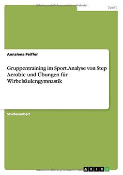 portada Gruppentraining im Sport. Analyse von Step Aerobic und Übungen für Wirbelsäulengymnastik