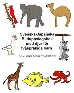 portada Svenska-Japanska Bilduppslagsbok med djur för tvåspråkiga barn (FreeBilingualBooks.com)