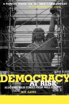 portada democracy at risk: rescuing main street from wall street (en Inglés)