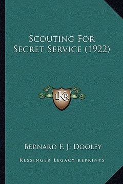 portada scouting for secret service (1922) (in English)