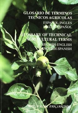 portada Glosario Términos Técnicos Agrícolas Español-Inglés, Inglés-Español