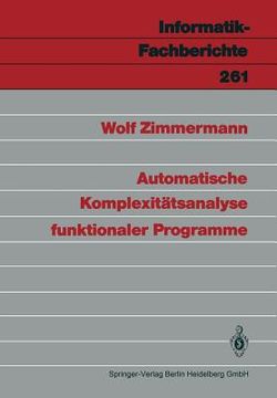 portada automatische komplexitatsanalyse funktionaler programme (in German)