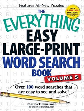 portada The Everything Easy Large-Print Word Search Book, Volume 5: Over 100 Word Searches That are Easy to see and Solve! (in English)