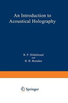 portada An Introduction to Acoustical Holography (en Inglés)