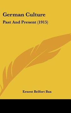 portada german culture: past and present (1915) (en Inglés)
