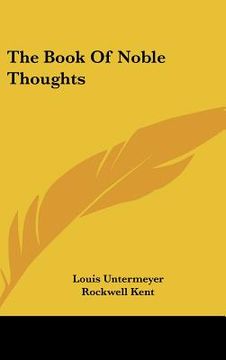 portada the book of noble thoughts (en Inglés)
