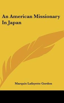 portada an american missionary in japan (in English)