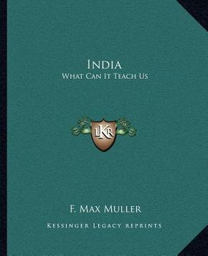 portada india: what can it teach us (en Inglés)