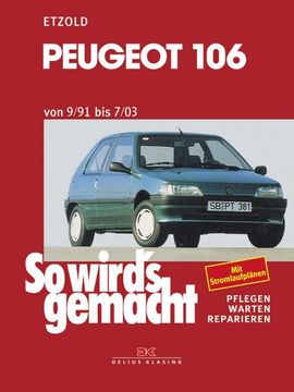 portada Peugeot 106 von 9/91 bis 7/03 (en Alemán)