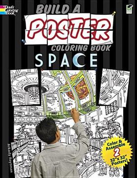 portada build a poster coloring book space (en Inglés)