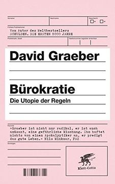 portada Bürokratie: Die Utopie der Regeln (en Alemán)