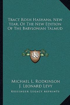 portada tract rosh hashana, new year, of the new edition of the babylonian talmud (en Inglés)