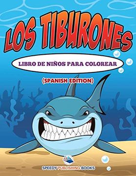 portada Los Tiburones Libro de Niños Para Colorear