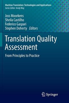 portada Translation Quality Assessment: From Principles to Practice (en Inglés)