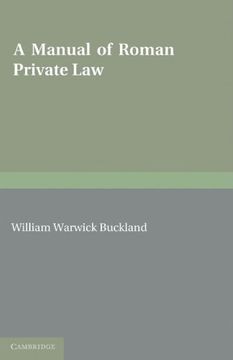 portada A Manual of Roman Private law (en Inglés)