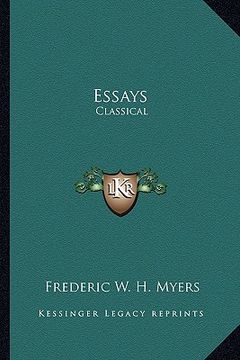 portada essays: classical (en Inglés)