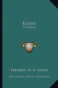 portada essays: classical