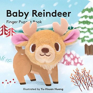 portada Baby Reindeer: Finger Puppet Book (Little Finger Puppet Board Books) (in English)
