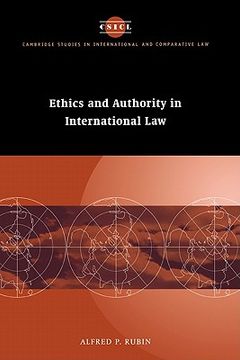 portada Ethics and Authority in International law (Cambridge Studies in International and Comparative Law) (in English)