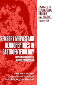 portada sensory nerves and neuropeptides in gastroenterology: from basic science to clinical perspectives (en Inglés)