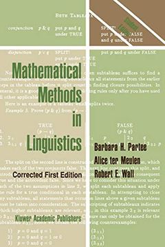portada Mathematical Methods in Linguistics (Studies in Linguistics and Philosophy) (en Inglés)