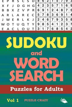 portada Sudoku and Word Search Puzzles for Adults vol 1 (en Inglés)