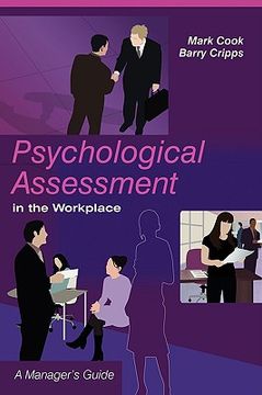 portada psychological assessment in the workplace: a manager ` s guide (en Inglés)