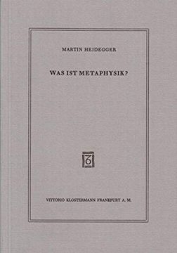 portada Was ist Metaphysik? (in German)