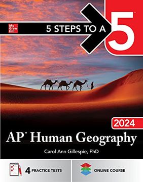 portada 5 Steps to a 5: Ap Human Geography 2024 (en Inglés)