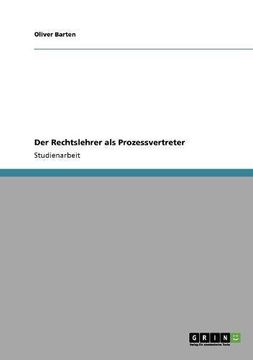 portada Der Rechtslehrer als Prozessvertreter (German Edition)