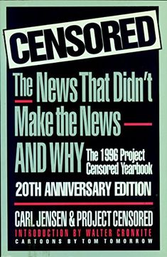 portada Censored 1996: The 1996 Project Censored Yearbook (en Inglés)