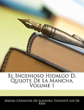 portada el ingenioso hidalgo d. quijote de la mancha, volume 1