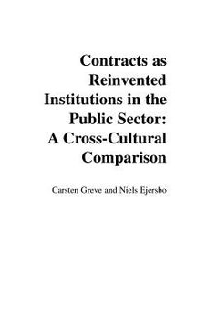 portada contracts as reinvented institutions in the public sector: a cross-cultural comparison (en Inglés)