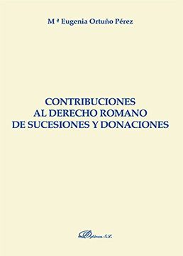 portada Contribuciones al  Derecho Romano de Sucesiones y Donaciones.