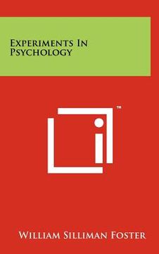portada experiments in psychology (in English)