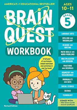 portada Brain Quest Workbook: 5th Grade Revised Edition (Brain Quest Workbooks) (en Inglés)