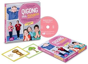 portada Qigong mit Kindern: Ausgeglichen und Gestärkt mit Übungen und Bewegungsgeschichten für 4 bis 10-Jährige. Mit Übungskarten und cd (en Alemán)