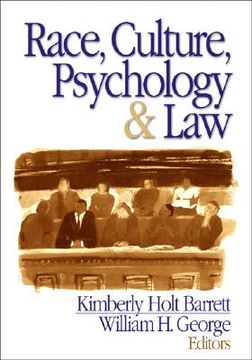 portada race, culture, psychology, & law (en Inglés)