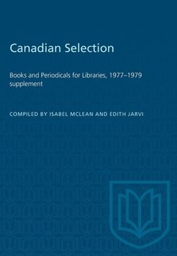 portada Canadian Selection: Books and Periodicals for Libraries, 1977-1979 Supplement (en Inglés)