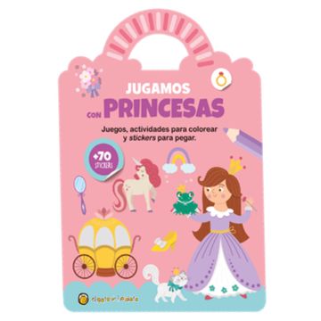 portada Jugamos con Princesas [Juegos+Actividades+70 Stickers]